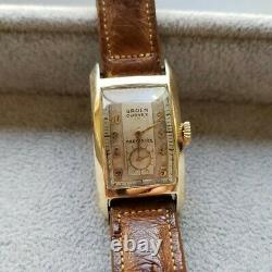 Rare Vintage Gruen Curvex Art Deco Watch, 17J Cal. 440, Style 448, 10KGF