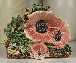 Rare Vintage McCoy Pottery 8 1/2 Rose-Pink Poppy Flower Form Vase c1955