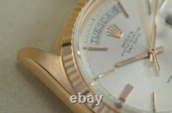 Rare Vintage Mens Rolex Day-Date President 18K Rose Gold Watch 1803
