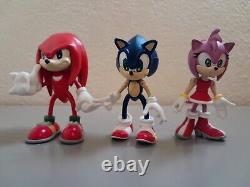 Rare Vintage ReSaurus Sega Sonic Adventure Figure Lot Sonic Knuckles Amy Rose