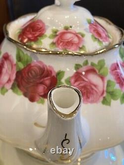 Rare Vintage Royal Albert Old English Rose large teapot