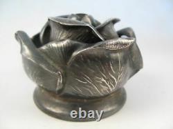 Rare Wallace Silver Vintage Rose Flower Frog