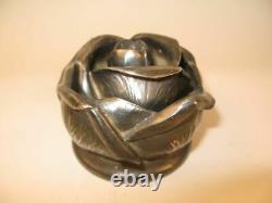 Rare Wallace Silver Vintage Rose Flower Frog