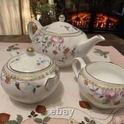 Rare Wedgwood Rose Gold Teapot Set