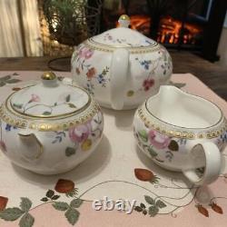 Rare Wedgwood Rose Gold Teapot Set