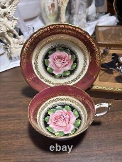 Rare and Desirable Large Rose Paragon Teacup and Saucer