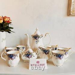 Rare find Royal Albert''Moonlight Rose'' Set, Original English porcelain