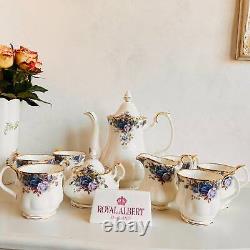 Rare find Royal Albert''Moonlight Rose'' Set, Original English porcelain