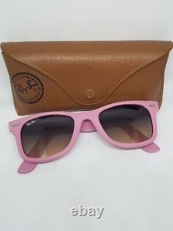 Rare lunettes de soleil Ray Ban rose 2140 Wayfarer pink sunglasses