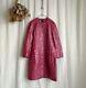 Rare Mina Perhonen Sleeping Rose Cotton Long Coat 38 Pink