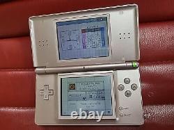 Rare pearl rose pink nintendo ds lite console with 1 game