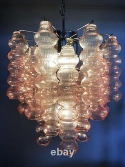 Rare top quality Murano Vintage chandelier 26 pink glasses tube