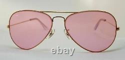 Ray Ban Pink Aviators Vintage Bausch and Lomb Edition 58mm Rose Sunglasses Rare