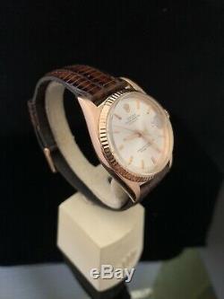 Rolex Vintage Datejust 1601 Rose Pink 18K Solid Gold Extremely Rare