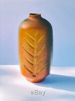 Rose Truchnovskky Vase Rare Shape Quebec Pottery Canada