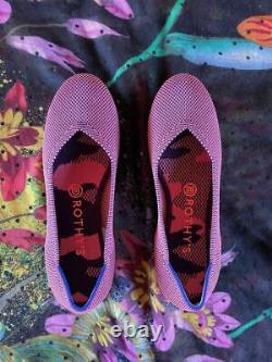 Rothy's Flats 7.5W Spring pink / Rose Double Stitch RETIRED/RARE COLOR