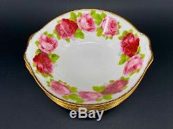 Royal Albert Old English Rose Soup Bowls with Handle x 6 Bone China England Rare