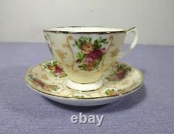Royal Albert Rose Cameo, Four Sets Of Plates, Saucers & Cups, Rare In Mint Cond