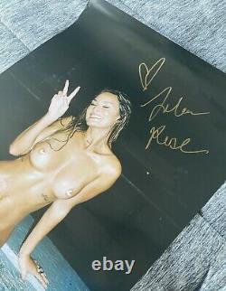 SHAGMAG SIGNED Julia Rose 24x18 Large Poster Art Extremely Rare Playboy Nude