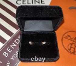 SHAY Jewelry 18k Rose Gold & Pave Diamond Studs Rare And Discontinued