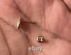 SHAY Jewelry 18k Rose Gold & Pave Diamond Studs Rare And Discontinued