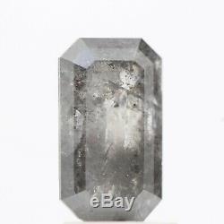 Salt and Pepper Diamond, 1.45 Cts Rare Natural Loose Emerald Rose Cut Diamond