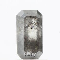 Salt and Pepper Diamond, 1.45 Cts Rare Natural Loose Emerald Rose Cut Diamond