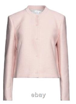 Sandro Women's Very Rare Textured Jacket Blazer In Rose Pink Size 40 NWT $675