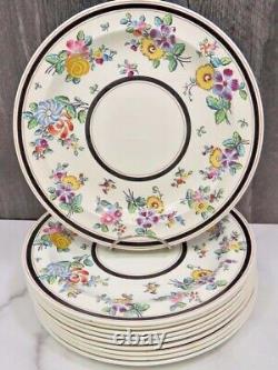 Set of 10 Wedgwood A6559 Rose Cretonne Supper Lunch Plates 9.25 VERY RARE