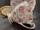 Shelley Baileys Rose Chintz Ripon Shape Cup And Saucer # 2487 Gold Trim Rare