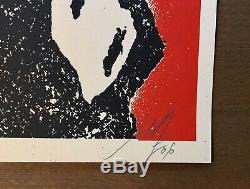 Shepard Fairey Obey Giant ROSE SOLDIER Signed Numbered Screen Print 129/300 RARE