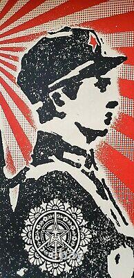 Shepard Fairey Rose Soldier signed screenprint 2006 Obey EARLY RARE PEICE 18x24
