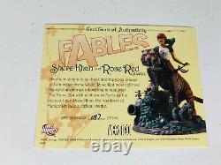 Shere Khan and Rose Red Statue Fables DC Direct Vertigo Limited #097 / 500 Rare