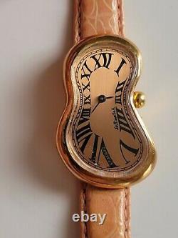 Softwatch By Exaequo 92010 Salvador Dali Melting Time Rose Tone watch Rare Vint