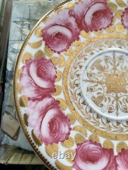 Spode Cabbage Rose Tea Cup And Saucer. Very Rare Early 1807 Spode