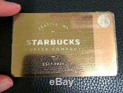 Starbucks Rose Gold Metal Card ULTRA RARE