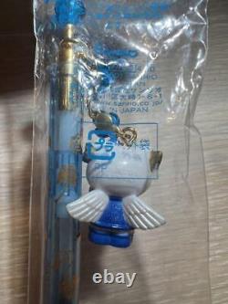 Super Rare Retro Hello Kitty Blue Rose Mascot Ballpoint Pen