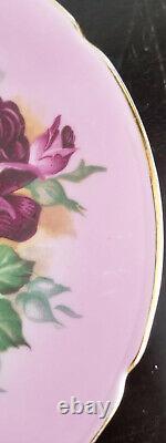Superb Rare Stanley England Pink Cup and Saucer Three Roses