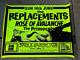 The Replacements Rare Uk Show Poster Rare! Rose Of Avalanche