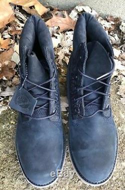 Timberland Womens Boots Sz 6.5 Rose Embossed Euro Release Rare Blue A1KSL