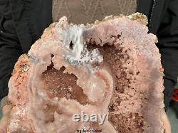 Top rare 21.1LB Natural pink rose Quartz specimen points Crystal rock Healing