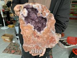 Top rare 21.3LB Natural pink rose Quartz specimen points Crystal rock Healing