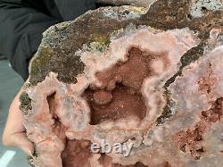 Top rare 7LB Natural pink rose Quartz specimen points Crystal rock Healing