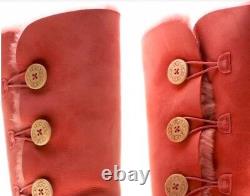 UGG Australia BAILEY BUTTON TRIPLET Pink ROSE Winter Boots 5 Womens 1873 RARE DS