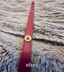 VERSACE PET LEASH! -Rare Luxury Dog/Cat Leash! -Pink WithGold Medusa Emblems