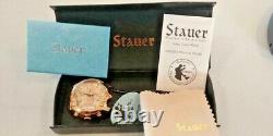 VERY RARE! Stauer ROSE Gold Guitar Automatic Watch FREE SHIP FANTASTIC! WOW