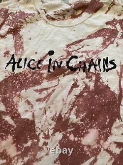 Very Rare Alice In Chains Pink Tie Dye T Shirt Rock Men Size Medium FOTL