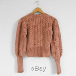 Very Rare Doen Dôen Mulberry Sweater In Maple Dusty Rose Pink Xs 6 8