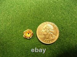 Very Rare Vtg James Avery 14k Yellow Gold Earring Jacket (single), Rose/flower