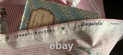 Vintage French Garanti Boussac Rose Fabric BAGATELLE 66 X 48 Curtain Rare! A